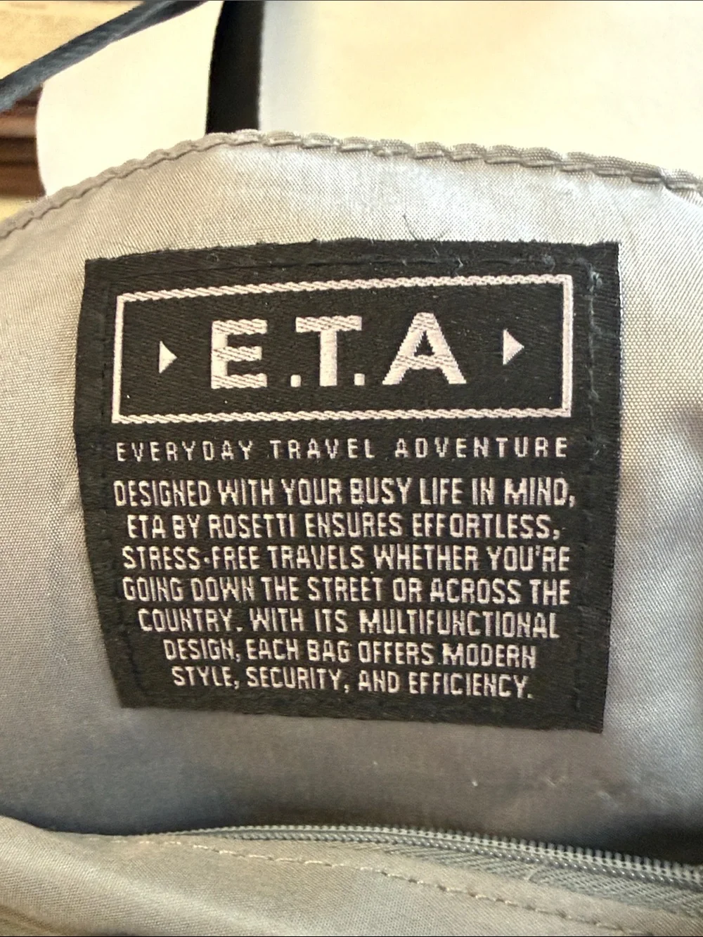 ETA Black Men's Crossbody Messenger Bag with Front Organizer